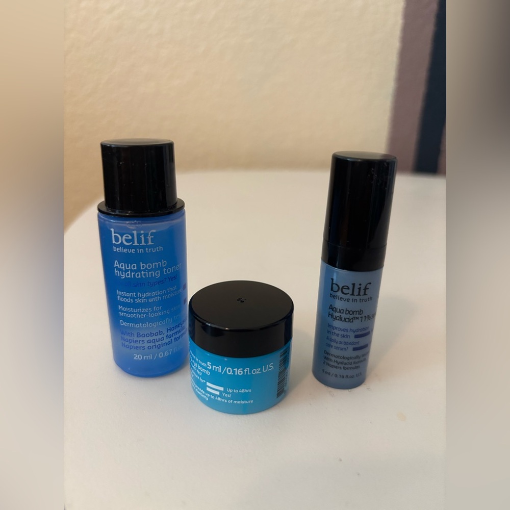 5x$25 Belif aqua Bomb Hydrating Skincare Set NWT
